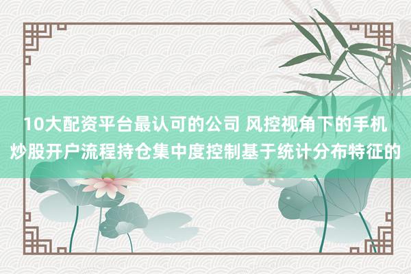 10大配资平台最认可的公司 风控视角下的手机炒股开户流程持仓集中度控制基于统计分布特征的